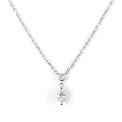 18k White Gold Eternal Love Natural Diamond Necklace - Malikka LondonNecklacesMalikka