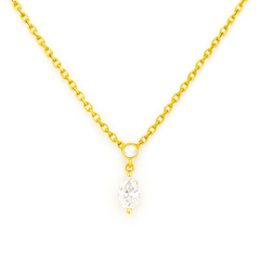 18k Yellow Gold Eternal Love Natural Diamond Necklace - Malikka LondonNecklacesMalikka