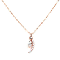Celestial Crescent necklace in Rose Gold - Malikka LondonNecklacesMalikka