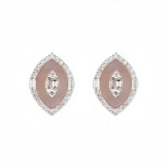 Marquise Natural Diamond Mother of Pearl Earrings - Malikka LondonEarringsMalikka
