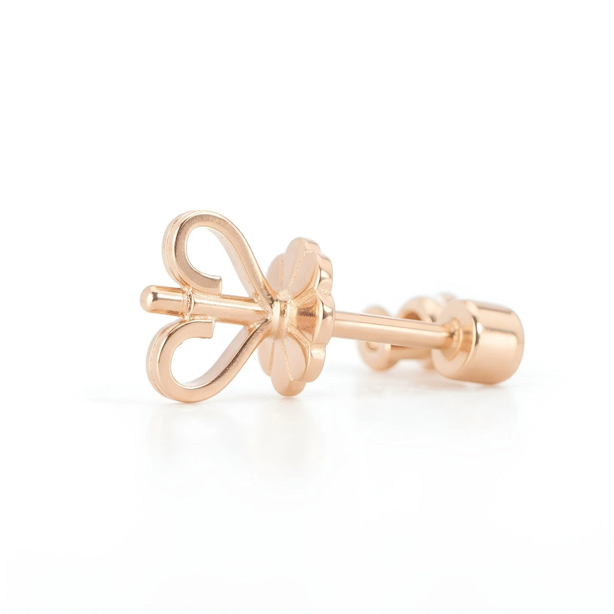18k Rose Gold Eternal Love Diamond Earrings - Malikka LondonEarringsMalikka