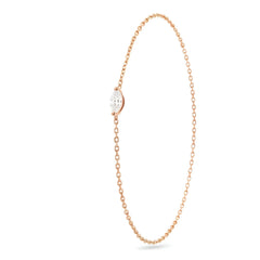 18k Rose Gold Marquise Muse Natural Diamond Bracelet - Malikka LondonBraceletsMalikka