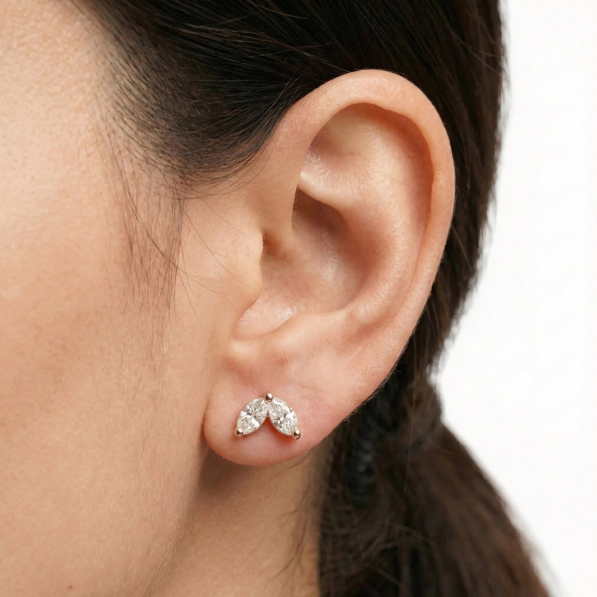 18k Rose Gold Natural Diamond Majesty Earrings - Malikka LondonEarringsMalikka