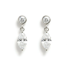18k White Gold Eternal Love Natural Diamond Earrings - Malikka LondonEarringsMalikka