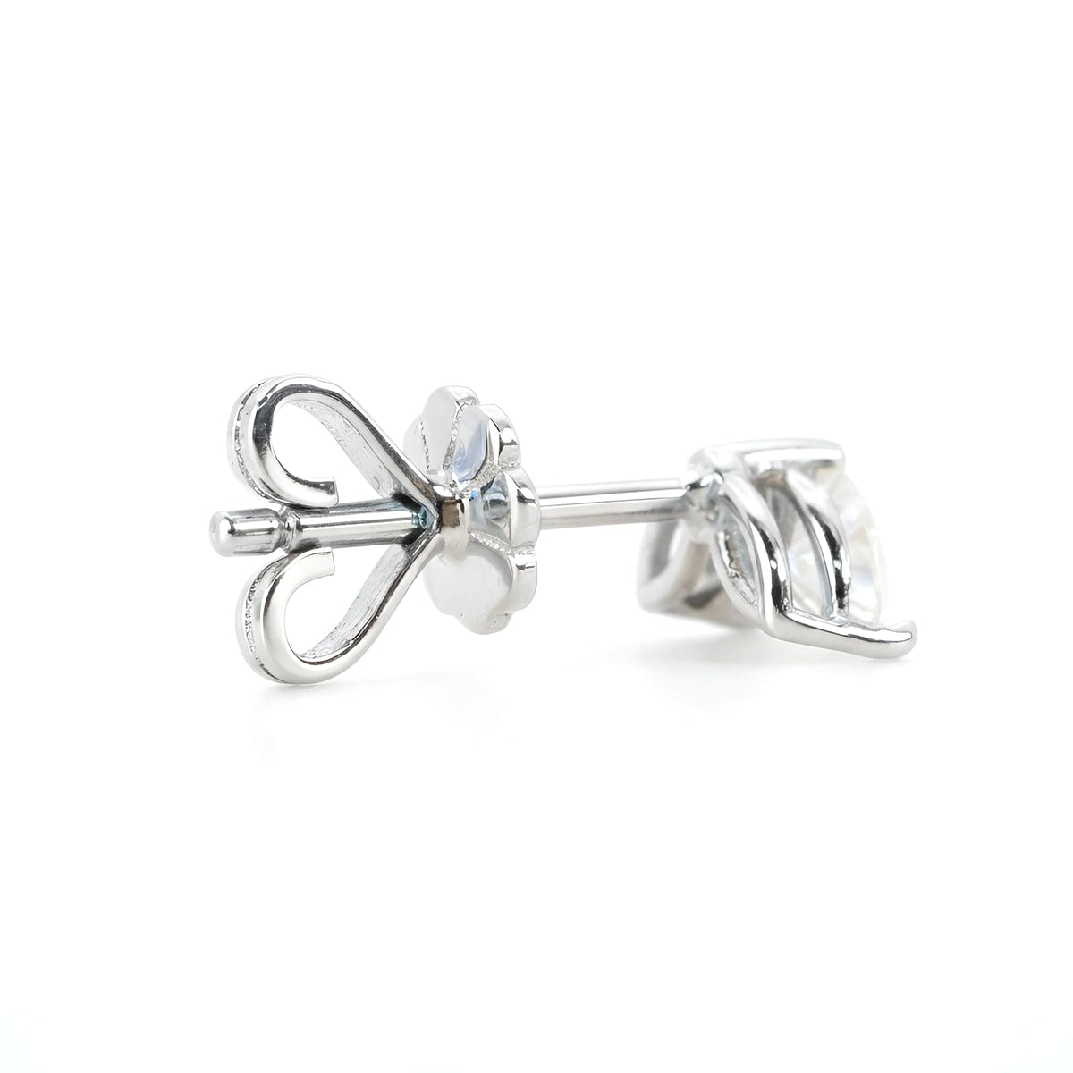 18k White Gold Natural Marquise Diamond Stud Earrings - Malikka LondonEarringsMalikka