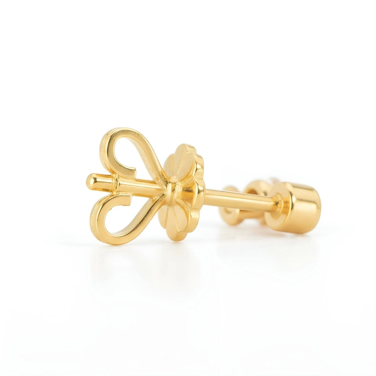 18k Yellow Gold Eternal Love Natural Diamond Drop Earrings - Malikka LondonEarringsMalikka