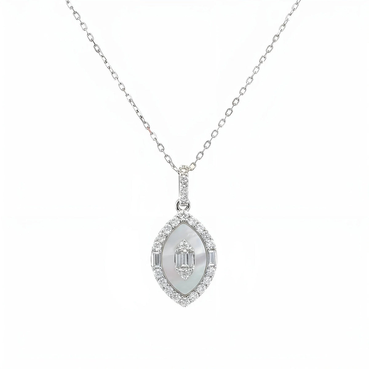 Royal Radiance Diamond and Mother of Pearl - Malikka LondonNecklacesMalikka